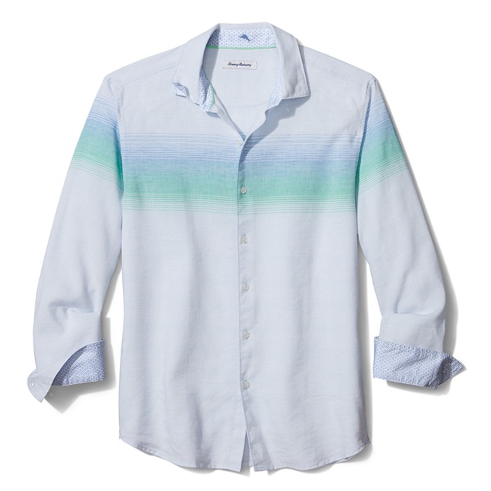 Tommy Bahama Horizon Heights Stretch Sport Shirt Size M - Picture 1 of 10